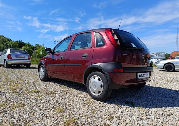 Opel Corsa cena 3350 przebieg: 184690, rok produkcji 2002 z Ożarów Mazowiecki małe 191